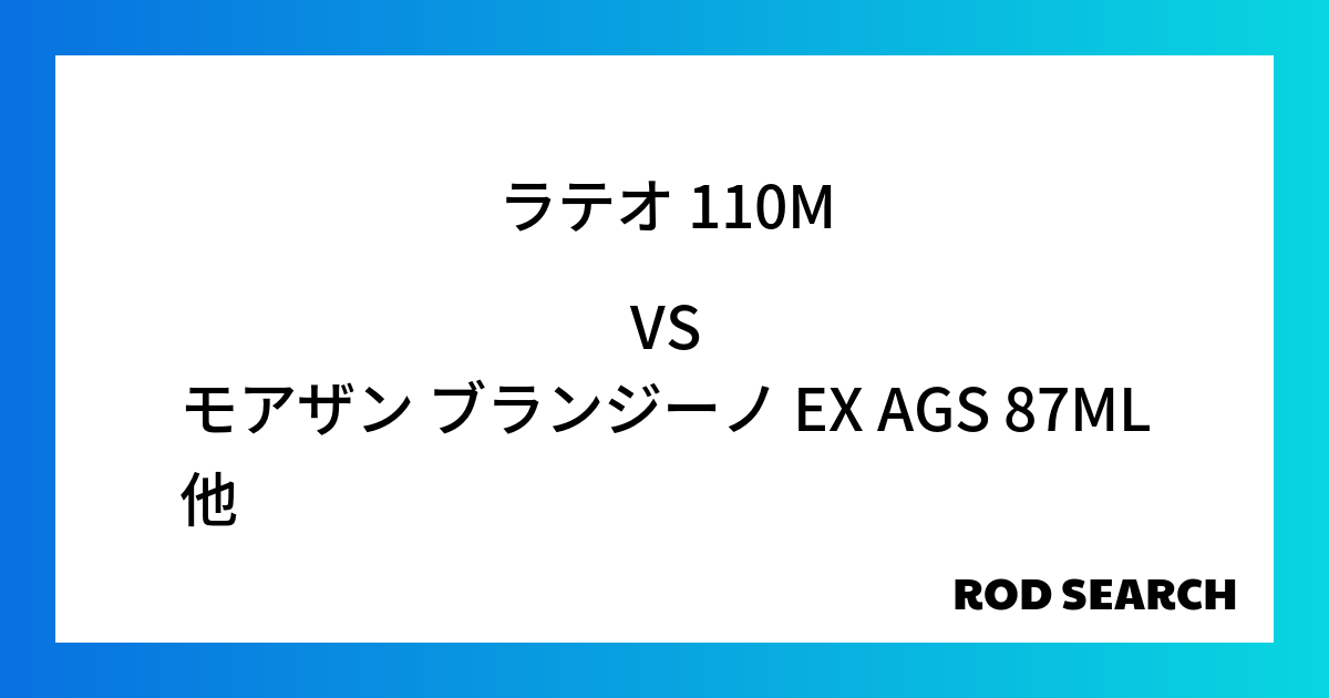 シーバスロッドで選ぶポイントは？ ラテオ 110Mをモアザン ブランジーノ EX AGS 87M...