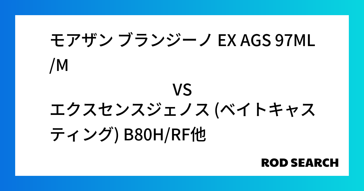 初心者でも使いやすいシーバスロッドは？ モアザン ブランジーノ EX AGS 97ML/Mをエク...